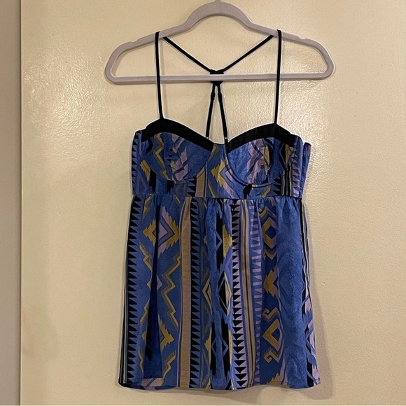 YUMI KIM NWOT Julee Silk Top in Tribal - Picture 2 of 6